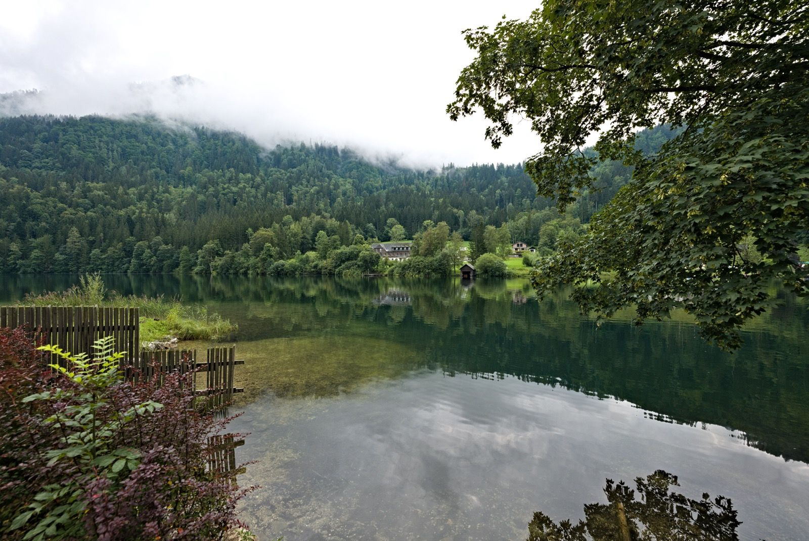 Der Lunzer See, größter Naturbadesee Niederösterreichs, am südlichen Ausgangspunkt des Erlauftalradwegs.