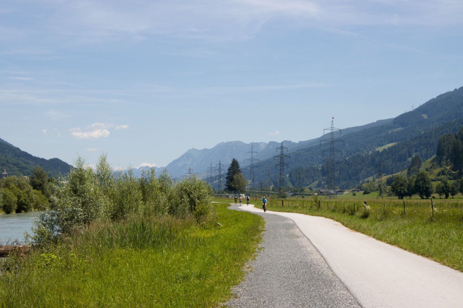 Tauernradweg bei Bruck an der Großglocknerstraße Richtung Mittersill
